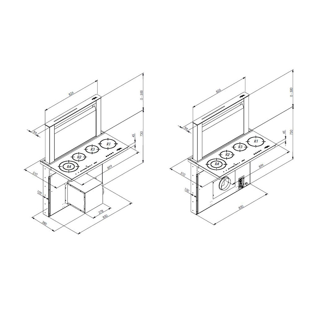 Ansamblu Design SUPREMA DownDraft KA5001 PC