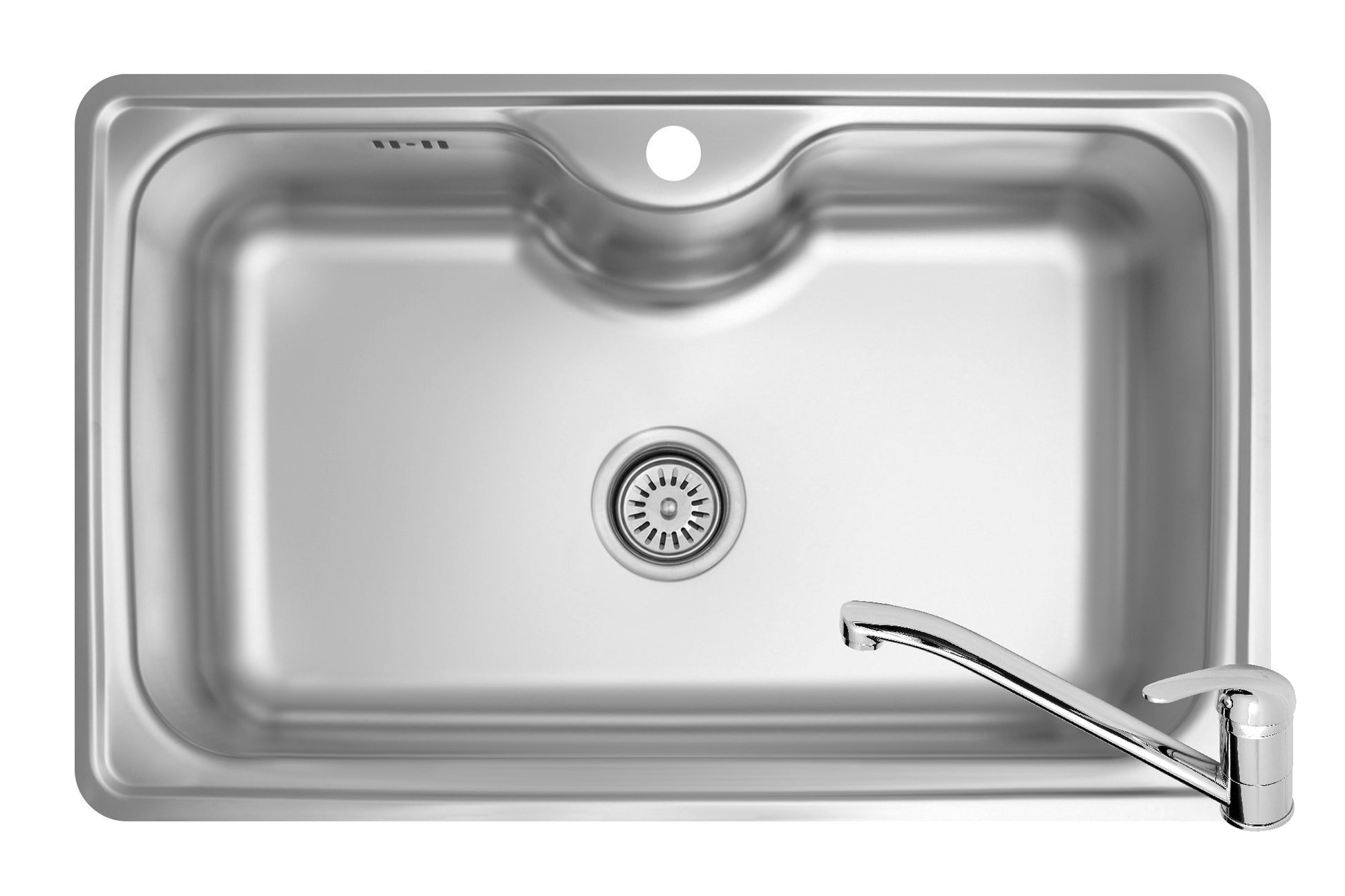 Set 2IN 1 Chiuveta Inox INSET 1B SM + Baterie