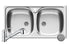 Set chiuveta inox E78 LN & baterie FIDO crom
