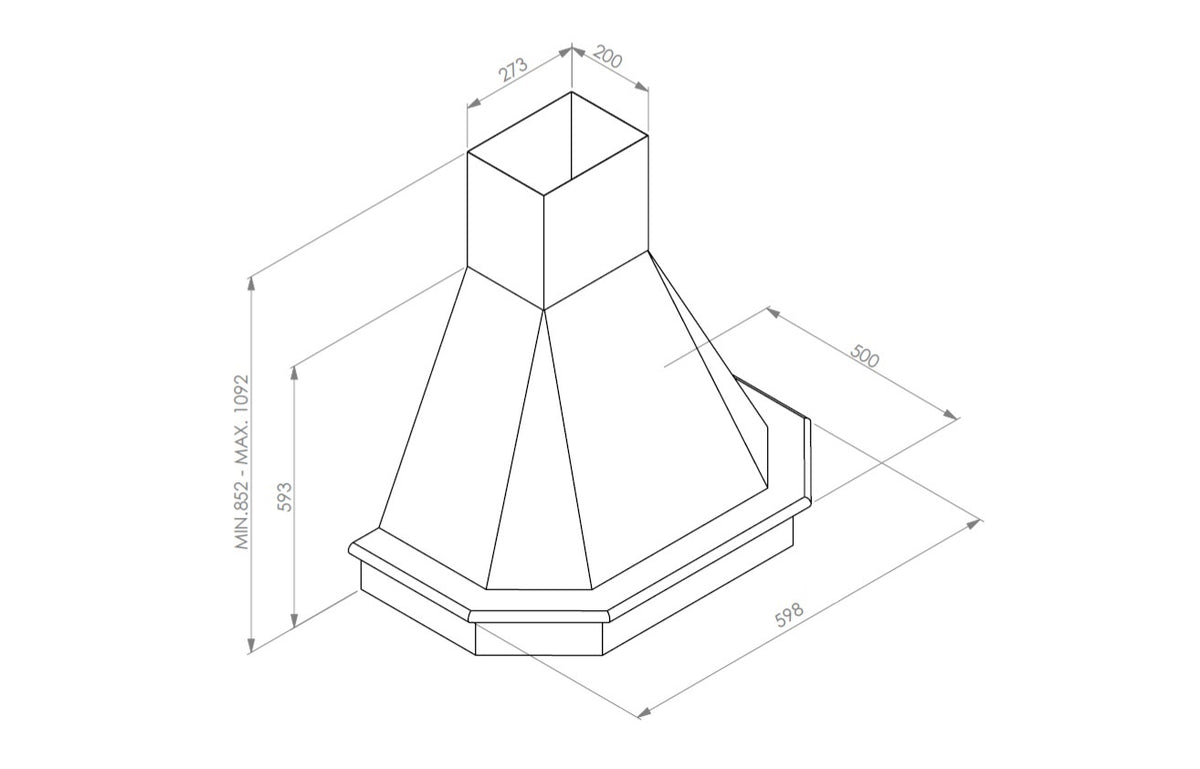 Hota decor Rustic Chimney CHR117N Avena
