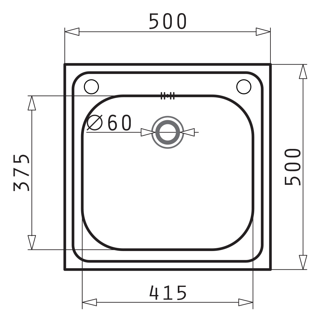 Chiuveta Inox Pyramis INSET 1B LN