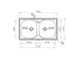 Chiuveta Inox E78  780mm*435mm
