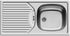 Chiuveta inox CA1 860mm*435mm DR