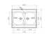 Chiuveta Inox INTERNATIONAL 800mm*500mm