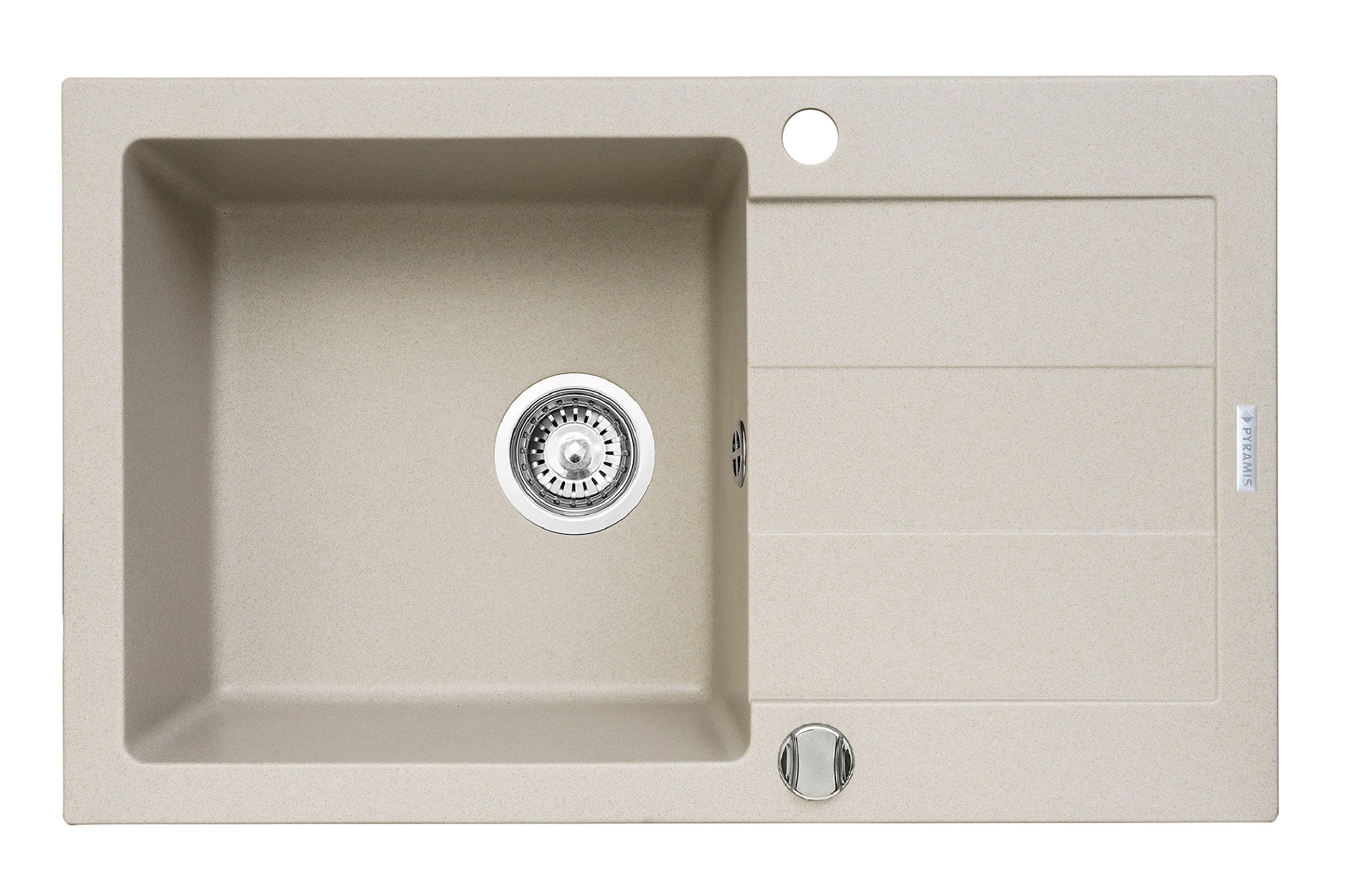 Chiuveta bucatarie SPARTA PLUS 78x48 1B 1D Beige