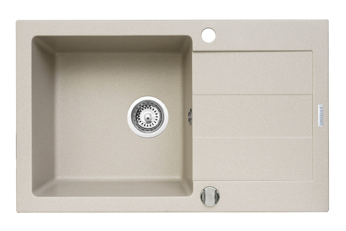Chiuveta bucatarie SPARTA PLUS 78x48 1B 1D Beige
