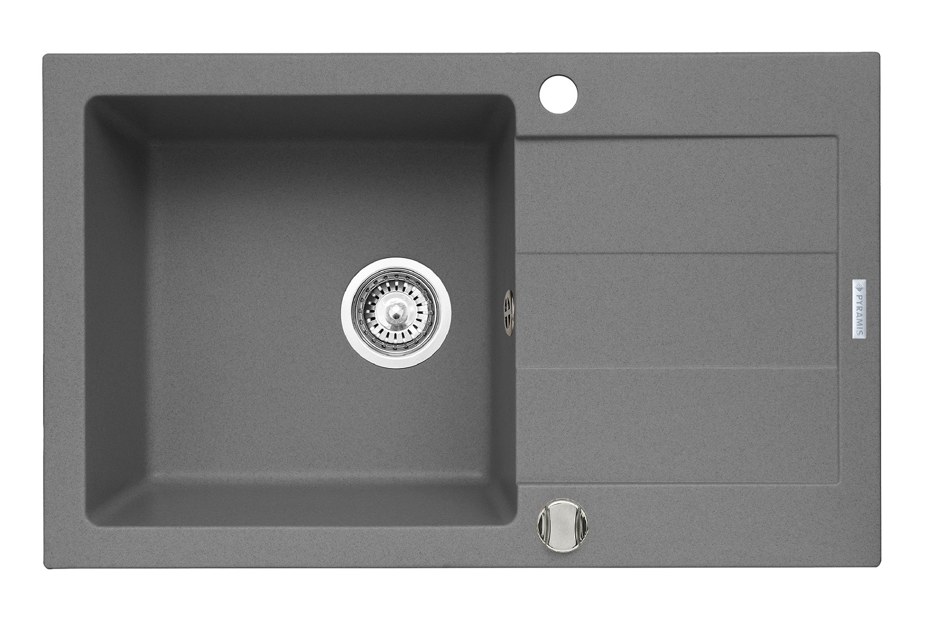 Chiuveta bucatarie SPARTA PLUS 78x48 1B 1D Grey