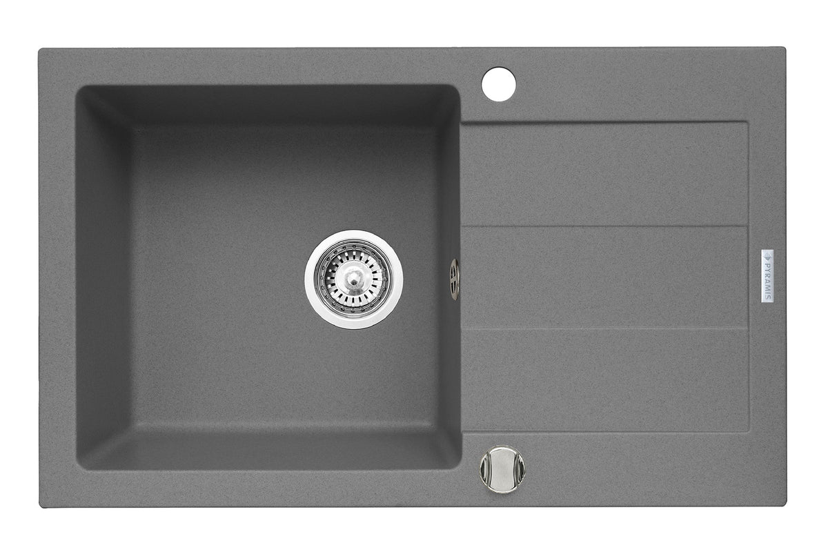 Chiuveta bucatarie SPARTA PLUS 78x48 1B 1D Grey