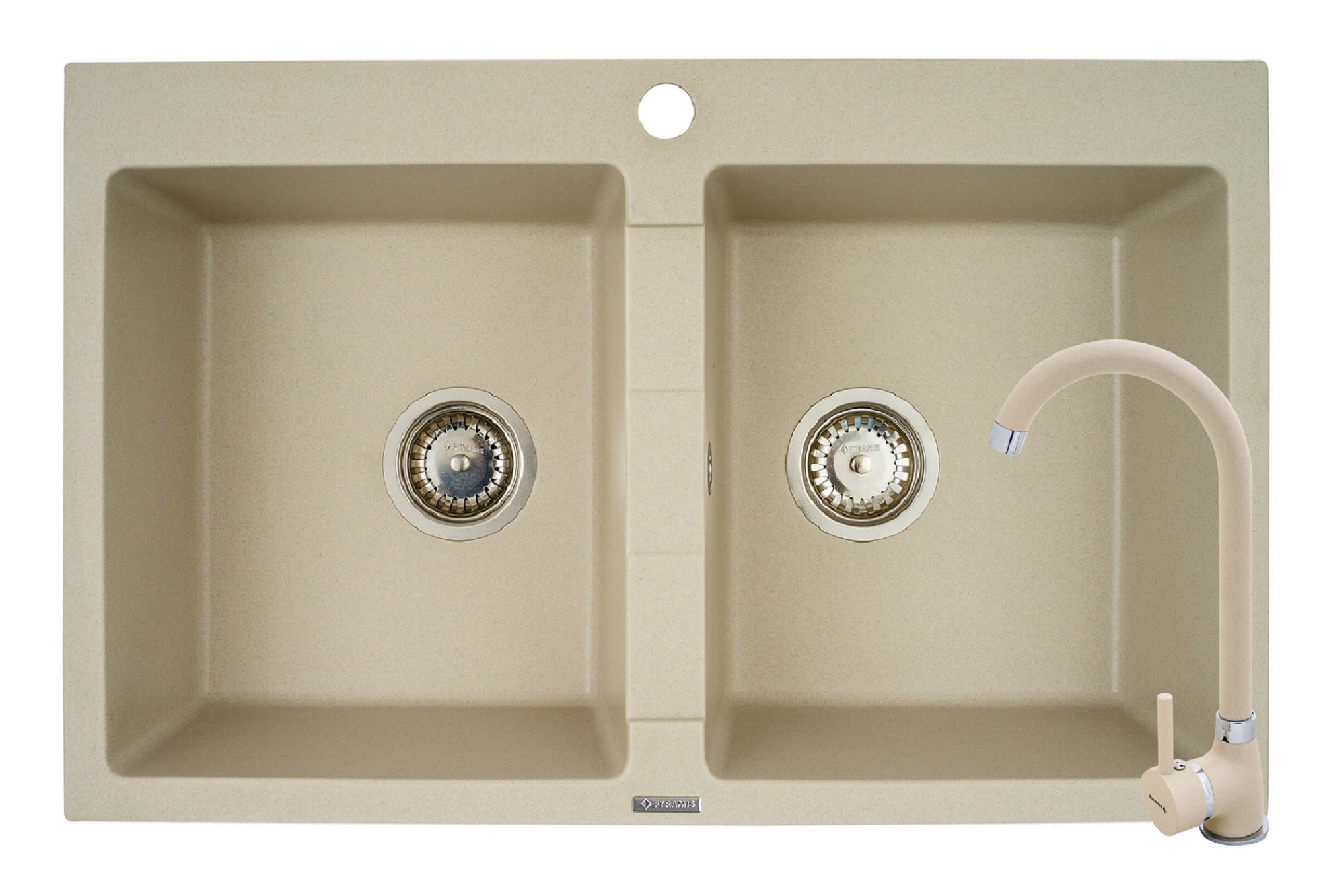 Set chiuveta granit SPARTA PLUS & baterie BELLO - Beige
