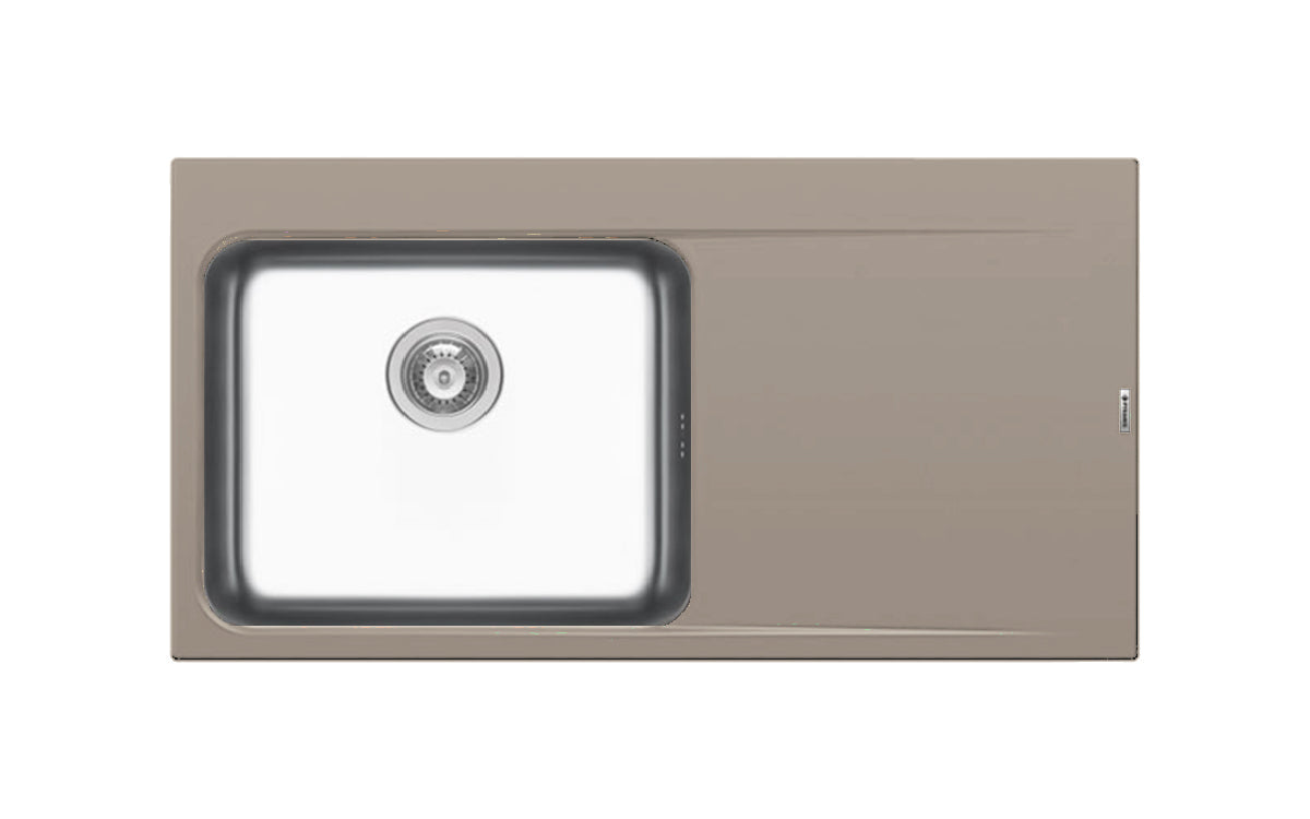Chiuveta granit si inox PYRROS 100x52 1B 1D ST Beige