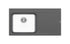 Chiuveta granit si inox PYRROS 100x52 1B 1D ST Iron grey