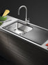 Chiuveta granit si inox PYRROS 100x52 1B 1D ST Iron grey