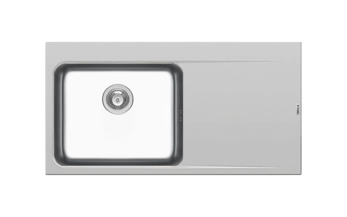 Chiuveta granit si inox PYRROS 100x52 1B 1D ST Snow