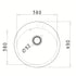 Set chiuveta granit ROUND 1B Ø49 & baterie BELLO - Grey