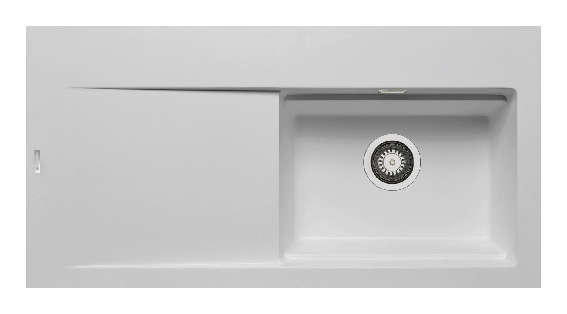 Chiuveta granit TEKTON 100x51 1B 1D DR Snow