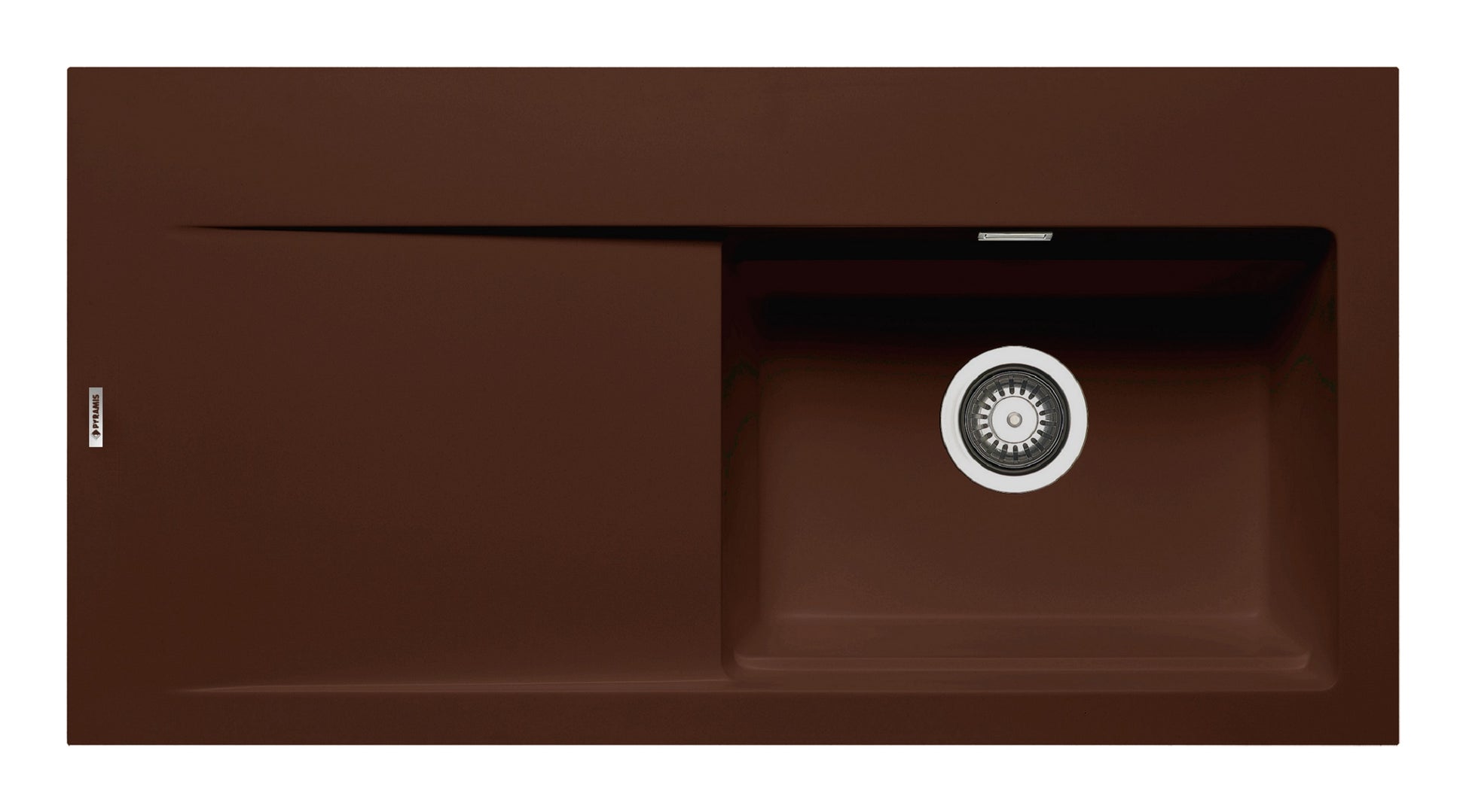 Chiuveta granit TEKTON 100x51 1B 1D DR Chocolate