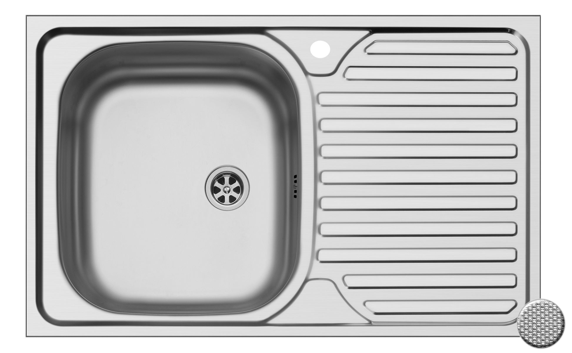 Chiuveta inox Ecoline CORE - inox 800mm*500mm ST