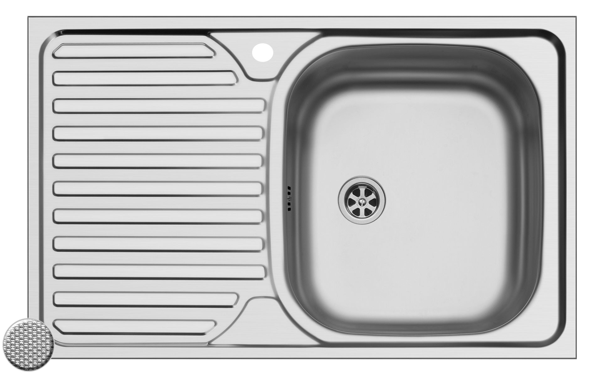 Chiuveta inox Ecoline CORE - inox 800mm*500mm DR