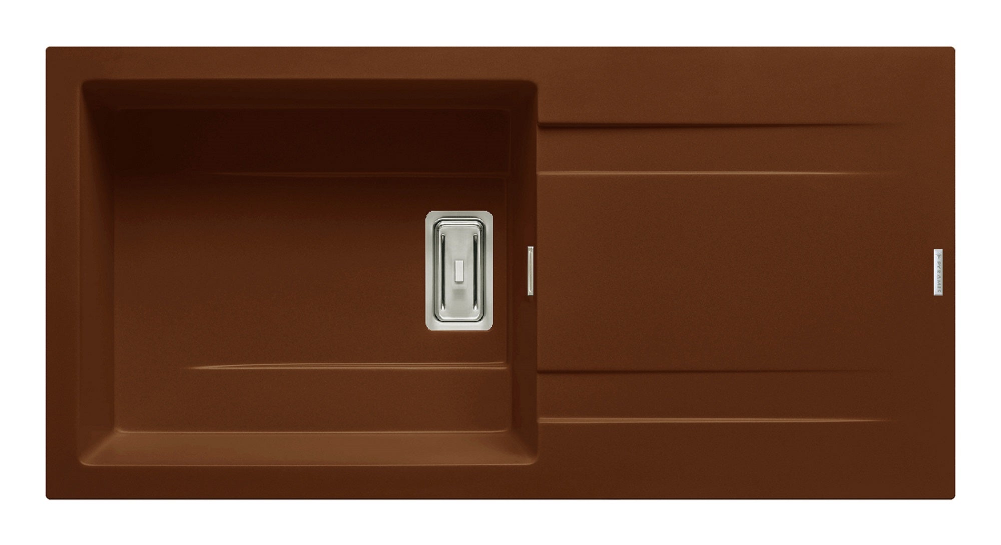 Chiuveta granit KARTESIO PLUS 100x50 1B 1D Chocolate
