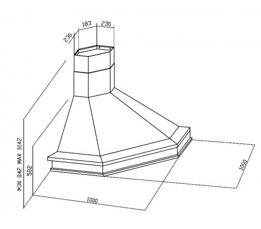 Hota de colt RUSTIC CORNER CHIMNEY CHR118