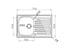 Chiuveta Inox AMALTIA 790mm*500mm