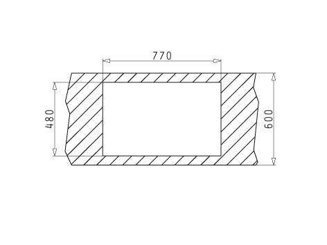 Chiuveta Inox AMALTIA 790mm*500mm