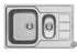 Chiuveta Inox ATHENA 790mm*500mm