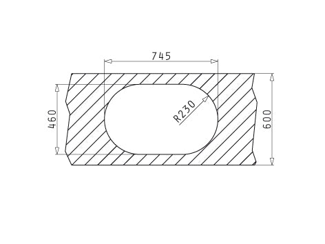 Chiuveta Inox SR MINI 765mm*480mm DR