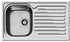Chiuveta Inox AMALTIA 86x50 1B1D LN