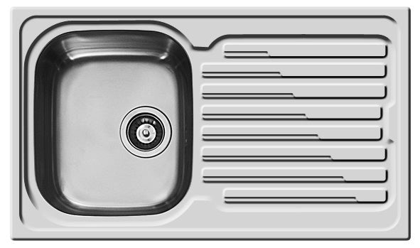 Chiuveta Inox AMALTIA 86x50 1B1D LN