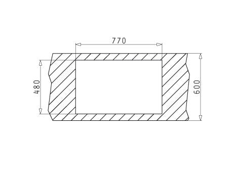 Chiuveta Inox AMALTIA 860mm*500mm